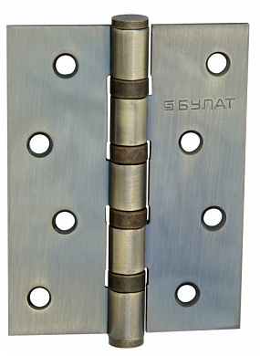 Картинка Петля универсальная БУЛАТ ПН100/4BB-C AB бронза